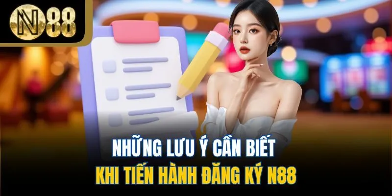 Những lưu ý cần biết khi tiến hành đăng ký N88